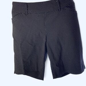 Hilary Radley Black Shorts with White Polka Dots 14